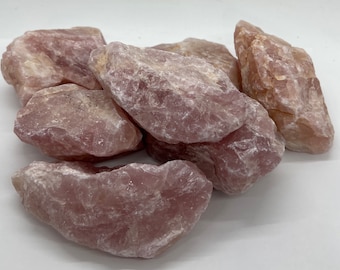Rose Quartz Premium Raw Stone, Rose Quartz, Heart Chakra Stone, Healing stones and Crystals