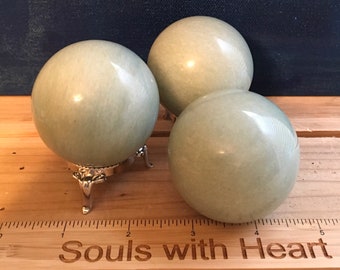 Green Aventurine Sphere, 55 mm Gemstone Sphere,Healing Stone, Healing Crystal, Chakra  Stone, Spiritual Stone