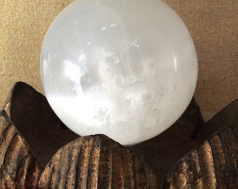 Selenite Sphere 60 mm, Healing Stone, Healing Crystal, Chakra Stone, Spiritual Stone