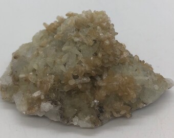 Prehnite Natural Raw Stone, Prehnite Specimen with Quartz and Epidote from Tafelkop Namibia, Healing crystals and Stones