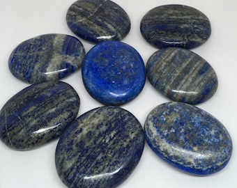 Lapis Palm Stone, Healing Crystal, Spiritual Stone, Meditation, Tumbled stone