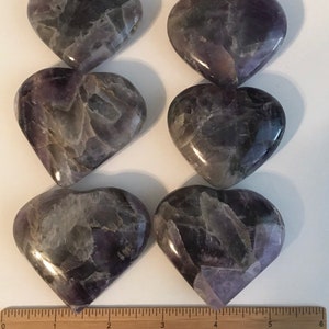 Amethyst Gemstone Hearts, truly amazing and beautiful! Protective and calming,help dispel anger,rage,fear and anxiety, Positive energy