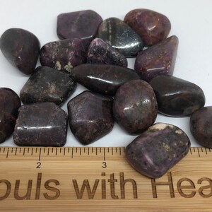 Ruby Healing Stone, Healing Crystal, Spiritual Stone, Meditation, Small Tumbled stone image 2