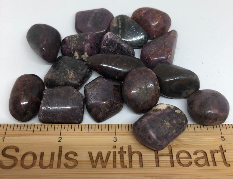Ruby Healing Stone, Healing Crystal, Spiritual Stone, Meditation, Small Tumbled stone image 2