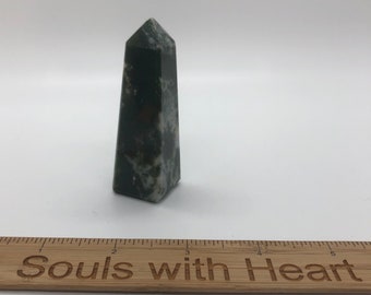 Bloodstone Gemstone Tower, Healing Stone, Healing Crystal, Chakra  Stone, Spiritual Stone