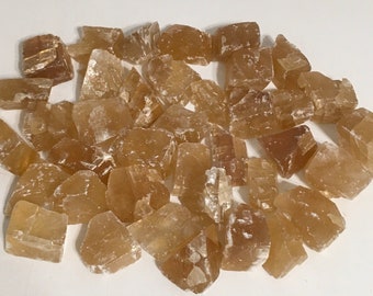Calcite Natural Stone, Golden Honey Calcite, Citrine Color Calcite, Healing crystals and Stones,Chakra Stones, Spiritual Stone