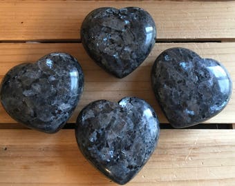 Larvikite Large Heart Gemstone, Healing Stone, Healing Crystal, Chakra Stone, Spiritual Stone