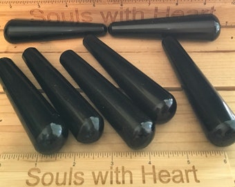 Black Obsidian Gemstone Healing Wand, Spiritual Stone, Healing Stone, Healing Crystal