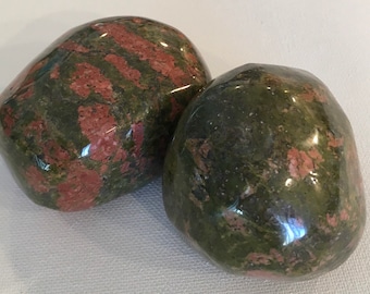 Unakite Power Palm Stone, Spiritual Healing Stone, Healing Stone, Healing Crystal, Chakra