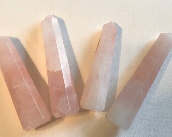 Rose Quartz Point, Crystal Tower, Love Stone,Healing Stone, Healing Crystal, Chakra  Stone, Spiritual Stone
