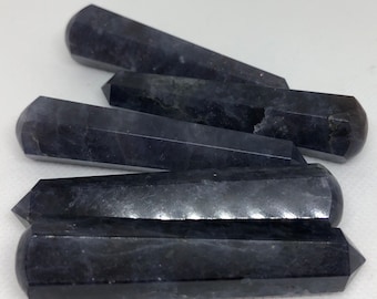 Iolite Faceted Gemstone Wand, Stone of Vision, Aids in Understanding and Releasing, Healing Stone, Healing Crystal, Spiritual Stone