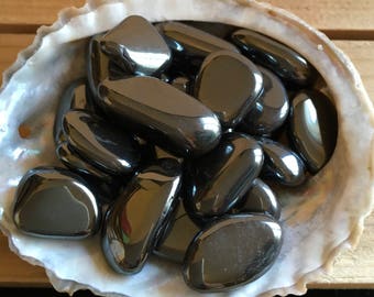 Hematite Tiny/Small Tumbled Stone, Chakra Stone, Spiritual Stone, Healing Stone, Healing Crystal