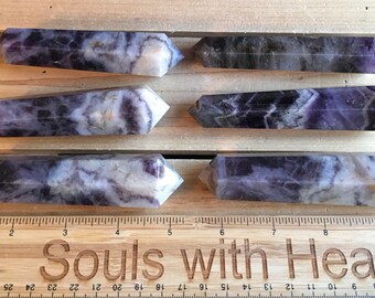 Amethyst Double Terminated Point Vogel, 6 sided, Healing Stone, Healing Crystal, Chakra  Stone, Spiritual Stone