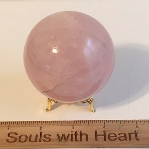 Rose Quartz Sphere 65mm, Rose Quartz Crystal Sphere,Healing Stone, Healing Crystal, Chakra  Stone, Spiritual Stone