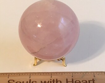 Rose Quartz Sphere 65mm, Rose Quartz Crystal Sphere,Healing Stone, Healing Crystal, Chakra  Stone, Spiritual Stone