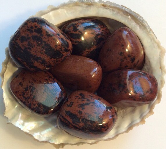 Mahogany Obsidian Gemstone Spiritual Stone Healing Stone Etsy