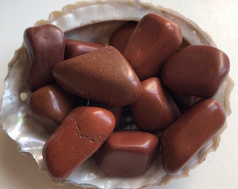 Red Jasper Small Tumbled Stone, Healing Stone, Healing Crystal,Chakra Stone, Spiritual Stone