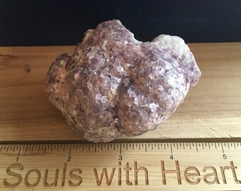 Lepidolite Natural Stone with cut base,  Raw Stone, Healing Stone,Healing Crystal, Chakra Stone, Spiritual Stone