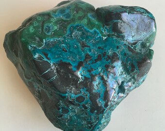 Malachite and Chrysocolla Beautiful Polished Stone, Healing Stone, Spiritual Stone