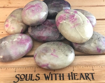Crystal Ruby Palm Stones, Healing Stone,Healing Crystal, Chakra Stone, Spiritual Stone