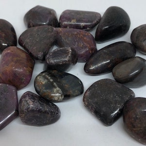 Ruby Healing Stone, Healing Crystal, Spiritual Stone, Meditation, Small Tumbled stone image 3