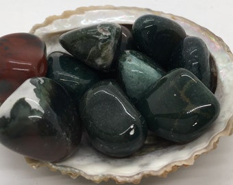 Bloodstone Medium Stone,Stone of Courage, Calms the Mind, Powerful Healing, Healing crystals and stones, Spiritual Stone, Gemstone