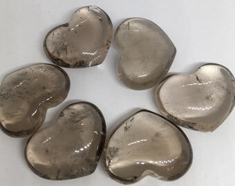 Smoky Quartz Small Heart, Healing Stone, Healing Crystal, Spiritual Stone, Meditation, Chakra Stone