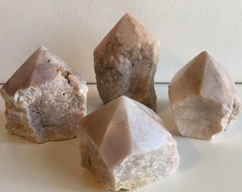 Pink Amethyst Standing Point with Natural sides,Healing Stone, Healing Crystal, Chakra Stone, Spiritual Stone