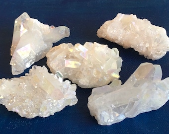 Angel Aura Crystal Clusters, A grade crystal, Small cluster, Healing crystals and stones