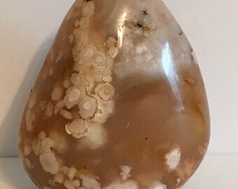 Agate Polished Standing Free Form, Coral Flower Agate Free Form, Healing Crystals and Stones, Chakra Stone, Spiritual Stone