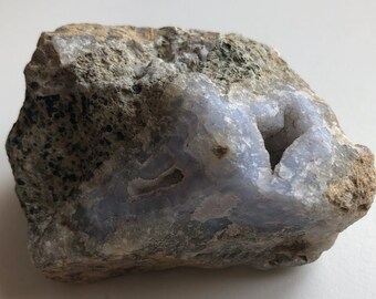 Blue Lace Agate Natural Raw Rough Stone, Calming Stone, Healing Stone, Healing Crystal, Chakra Stone, Spiritual Stone
