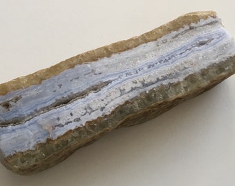 Blue Lace Agate Polished Slice, Calming, Healing Stone, Healing Crystal, Chakra Stone, Spiritual Stone