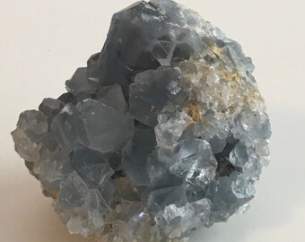 Celestite Crystal Cluster Geode Specimen,Healing crystals and stones,Angel Stone,Spiritual Stone, Crystal that promotes infinite peace