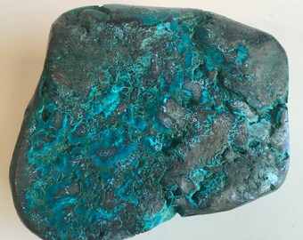 Malachite and Chrysocolla Beautiful Polished Stone, Healing Stone, Spiritual Stone
