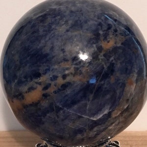 Sodalith Kugel, 60mm Edelsteinkugel, Heilstein, Heilkristall, Chakra Stein, spiritueller Stein