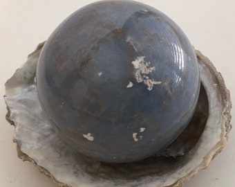 Angelite Gemstone Sphere 55mm, Healing Stone, Healing Crystal, Spiritual Stone, Meditation, Tumbled stone