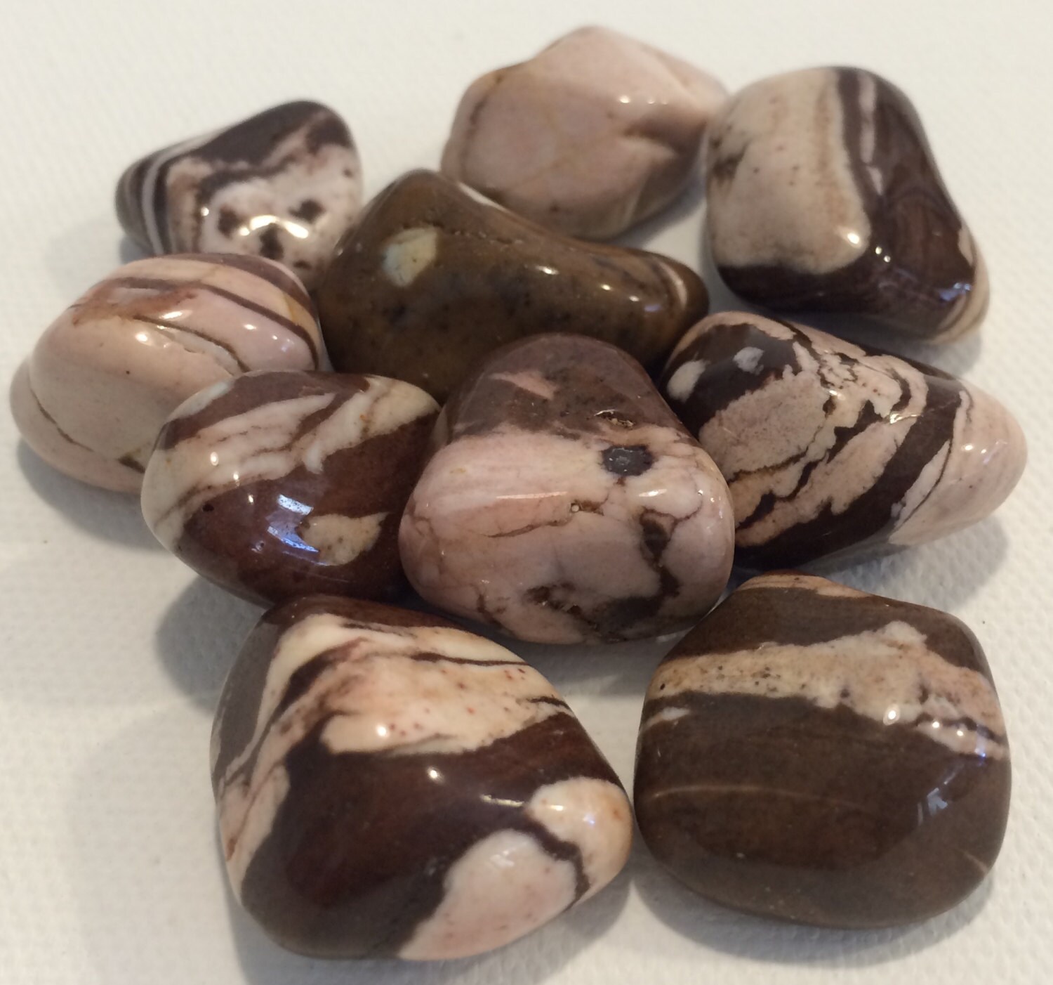 Brown Zebra Jasper Tumbled Stone Healing Stones Healing Etsy