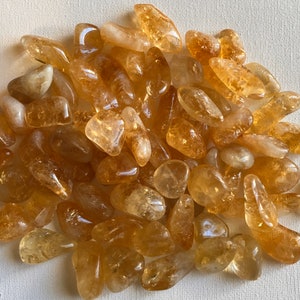 Citrine Premium Small Tumbled Stone, Positive Energy, Prosperity Stone, Healing Crystal, Healing Stone, Spiritual Stone image 2