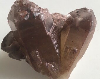 Red Hematite Phantom and Inclusion Quartz Crystal, Healing crystals and Stones