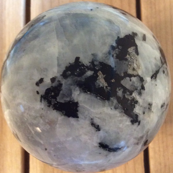 Rainbow Moonstone Sphere, 70 mm Gemstone Shpere, Stone of New Beginnings, Healing Crystal, Chakra Stone, Spiritual Stone