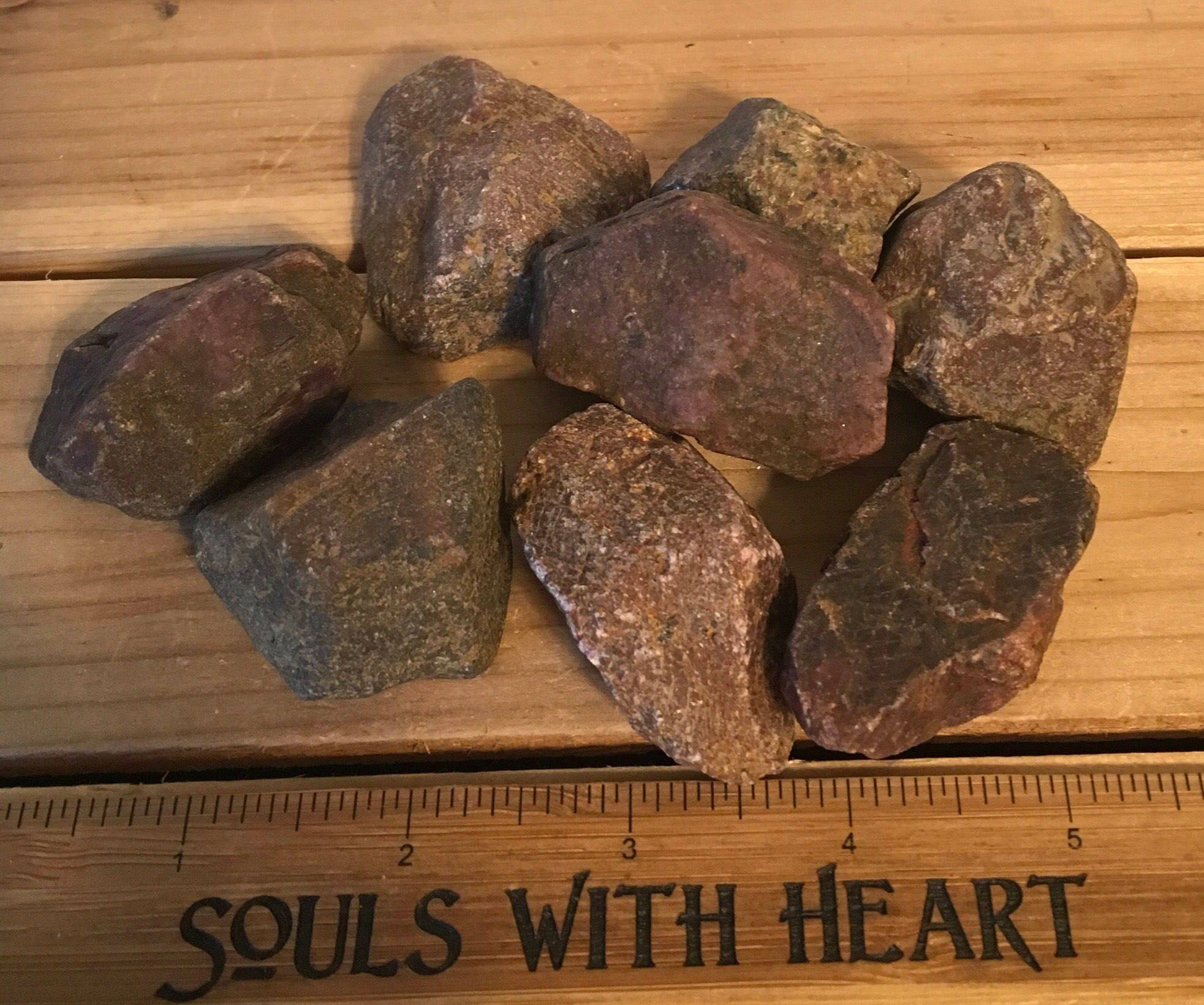 Natural Raw Ruby Stone AAA Abundance Energy and | Etsy