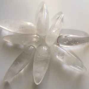 Clear Quartz Crystal Wand, Polished Clear Quartz Crystal Massage Wand, Master Crystal, Healing Stone, Healing Crystal