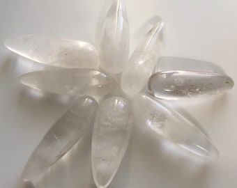 Clear Quartz Crystal Wand, Polished Clear Quartz Crystal Massage Wand, Master Crystal, Healing Stone, Healing Crystal