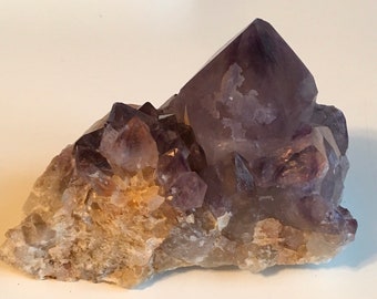 Amethyst Purple Spirit Quartz Crystal,Cactus Quartz,748 grams, Healing Crystals and Stones, Promotes Positive Energy& Protection
