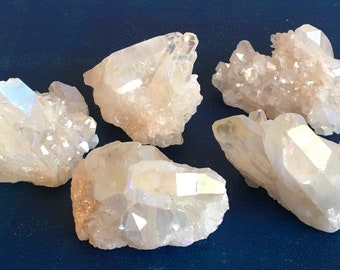 Angel Aura Crystal Clusters, A grade crystal, Small cluster, Healing crystals and stones