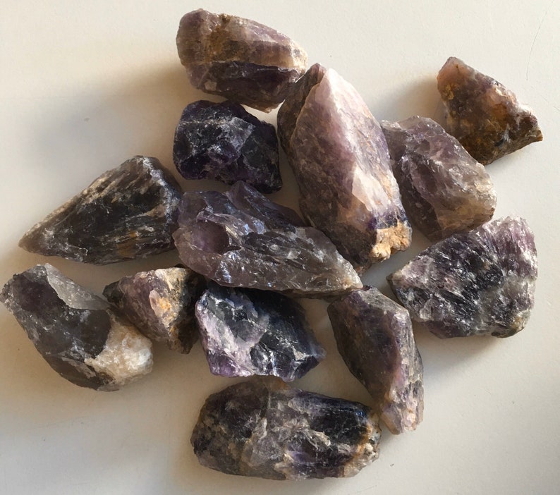 Amethyst Raw Natural Stones, Healing Crystal, Healing Stone, Spiritual Stone, Chakra Stone image 1