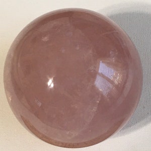 Rose Quartz Sphere, Exceptional Polished Star Rose Quartz Sphere from Madagascar, Healing Stone, Healing Crystal