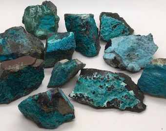 Chrysocolla Natural Rough Specimen, Natural Stone, Healing crystals and stones ,Tranquil and Sustaining Stone, Spiritual Stone, Meditation
