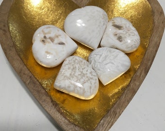Scolecite Heart,  Healing Stone, Promotes Inner Peace, Heart Chakra, Chakra Stone, Spiritual Stone. healing crystals and stones