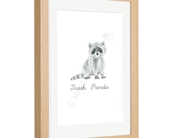 Trash Panda Framed Print